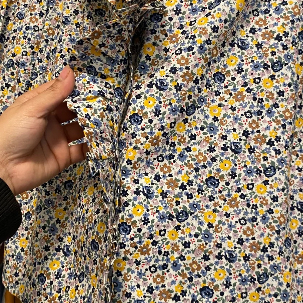 English Factory - Floral Ruffle Blouse - Picture 4 of 6